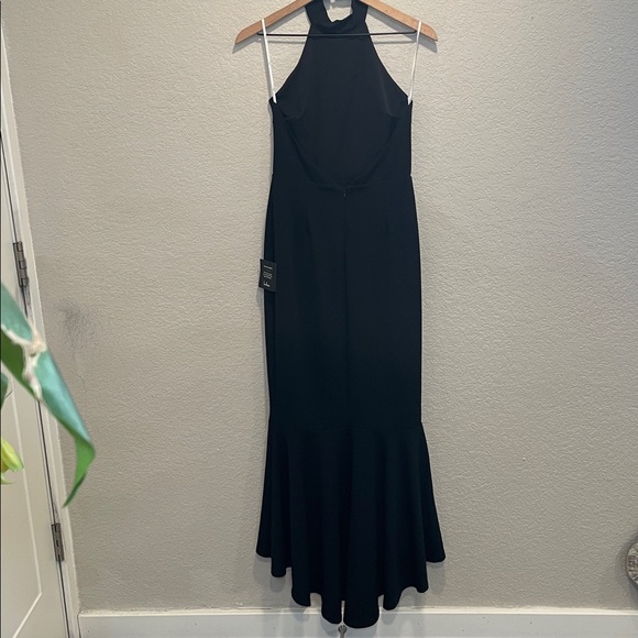 Lulu's Chic Black Sihana Black Halter Mermaid Maxi Dress Size Small NWT - Picture 7 of 7